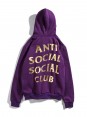 Anti Social Social Club Gold Logo Hoodie Hot stamping