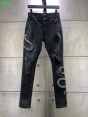 AMIRI embroidered snake Jeans