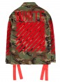 A+ Quality OFF-WHITE Flocking Red Striped Camo Jacket