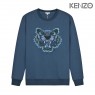 KENZO Embroidered Blue Tiger Sweatshirt Blue