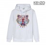 KENZO Embroidered White Tiger Hoodie White