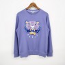 KENZO Embroidered Violet Tiger Crewneck Sweatshirt Purple