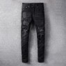 AMIRI Skinny Black badge Distressed Jeans