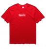 Supreme Solid Red Box Logo Casual Tee T-shirt