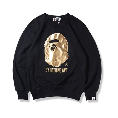 BAPE Gold Big Monkey Logo Sweatshirt