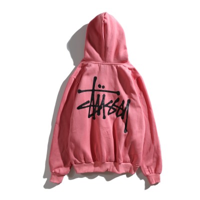 Stussy 18AW Solid Color Pullover Hoodie