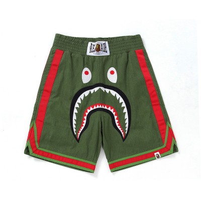 BAPE Shark Head Army Green Shorts