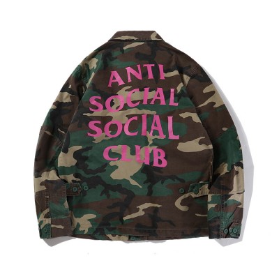 ASSC Anti Social Social Club Green Camo Jacket Shirt