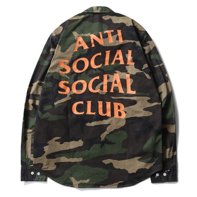 ASSC Anti Social Social Club cerulean Flannel Camo Jacket
