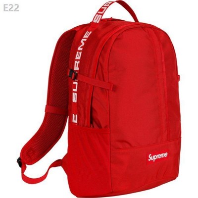 A+ Replica Supreme SS18 Backpack- Red, Black