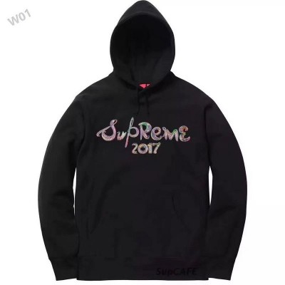 A+ Replica Supreme 17fw Brush Logo Hooded Sweatshirt Hoodie