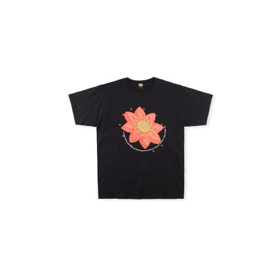 Travis Scott Cactus Jack Flower T-Shirt Tee Black