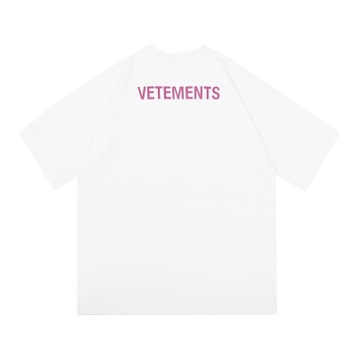 VETEMENTS Pink Staff Tee T-shirt