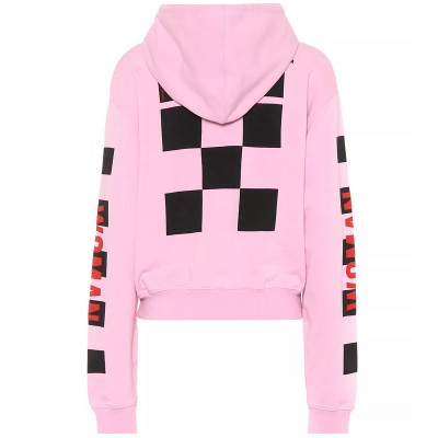 OFF WHITE Pink Checker Hoodie