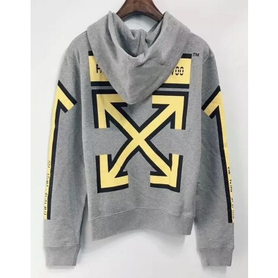 OFF-WHITE CO VIRGIL ABLOH 18SS 3D YELLOW ARROWS HOODIE