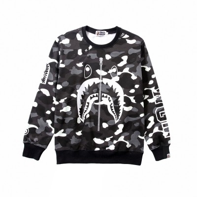 BAPE Black and white Camo shark Sweatshirt