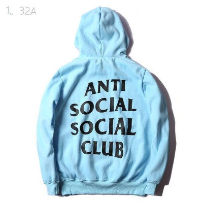 1:1 ASSC Anti Social Social Club Blue Pullover Hoodie