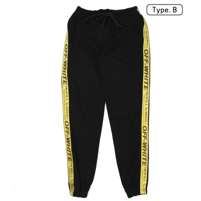 A+ Quality OFF-WHITE Yellow Tape TM Will Track Pants