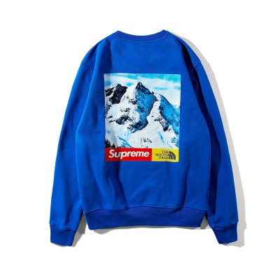 A+ Replica Supreme x TNF Mountain Crewneck sweatshirt