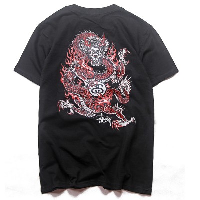 Stussy Fire Dragon Pigment Dyed Slim Tee T-shirt