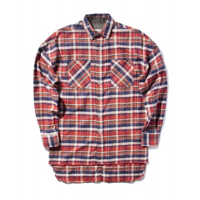 Fear Of God Flannel red plaid shirt