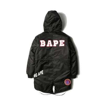 BAPE 1993 APE NEVER APE Long Hooded Coat