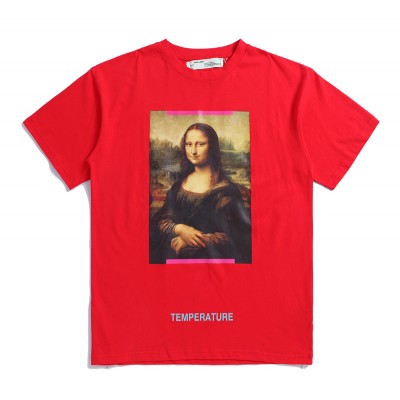OFF-WHITE 18SS Mona Lisa Red Tee T-shirt