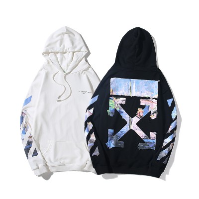 OFF WHITE Oil Painting Arrows Pullover Hoodie