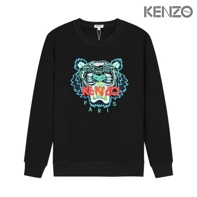 KENZO Embroidered Green Blue Tiger Sweatshirt