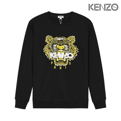 KENZO Embroidered Gold Tiger Sweatshirt Black