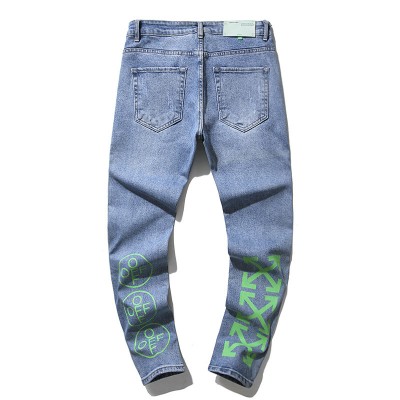 OFF-WHITE Green Arrows Jeans
