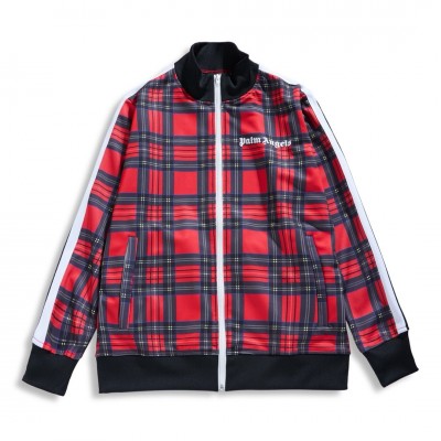 Palm Angels Red Plaid Jackets