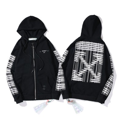 OFF-WHITE Reflective Arrows Full Zip Hoodie