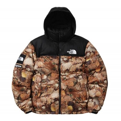 A+ Replica Supreme x The North Face NUPTSE PUFFER JACKET LEAVES