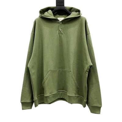 A+ Quality Fear of God Everyday Henley Hoodie Green