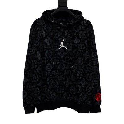 A+ Quality Nike CLOT x AIR JORDAN Silk Hoodie Black