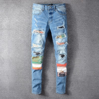 AMIRI Skinny Vintage Jeans Patchwork
