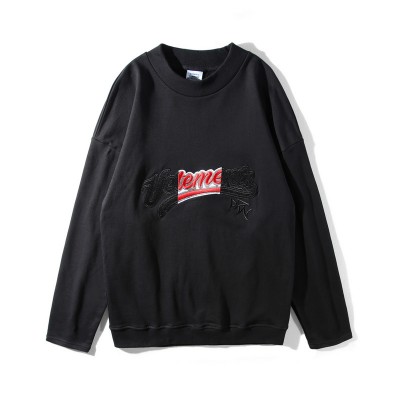 VETEMENTS Black and Red embroidery Longsleeve