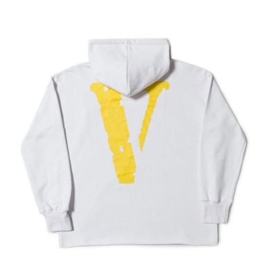 Vlone Yellow V logo Hoodie
