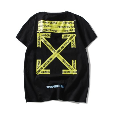 OFF-WHITE OFF ECTIC FIRE LINE TAPE Tee T-Shirt