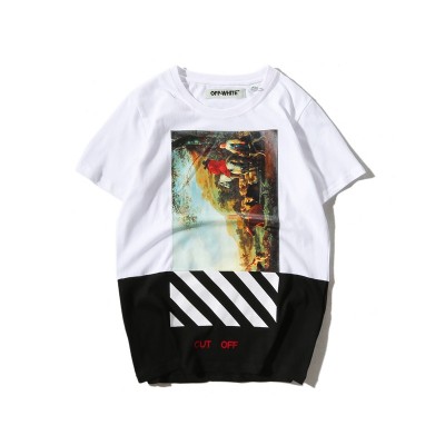 OFF-WHITE Caravaggio Patchwork Hypebeast Tees T-Shirt