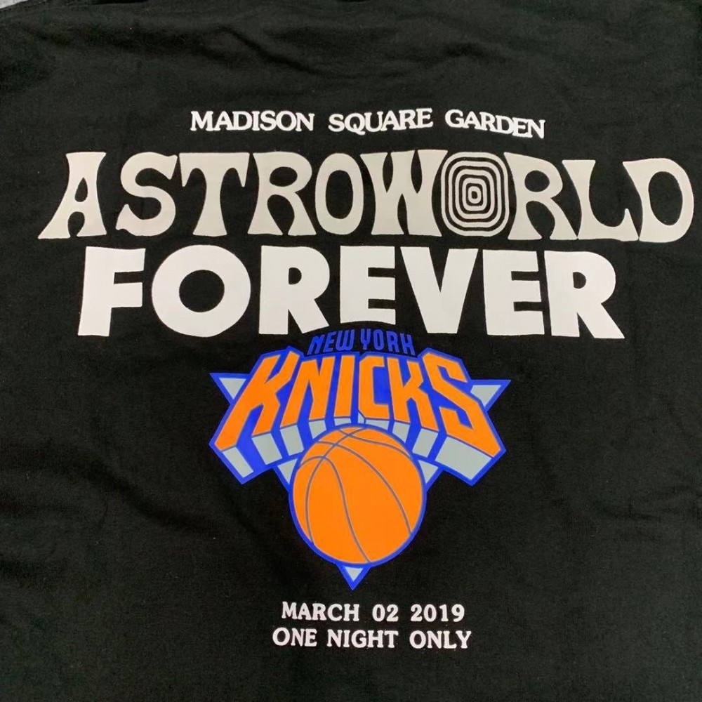 Travis Scott MSG Knicks Long Sleeve Sweatshirt