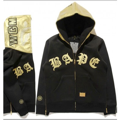 BAPE Gold Hooded Full zip Jacket