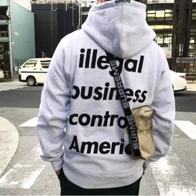 Supreme illegal business hoodie