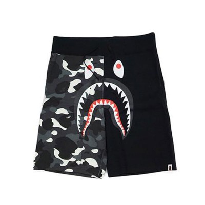 BAPE Shark Head Black & Camo Shorts