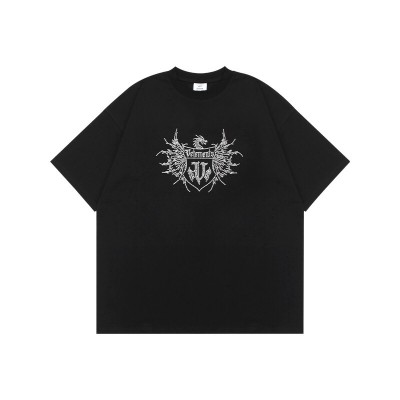 VETEMENTS Rhinestone Dragon Logo Tee T-shirt