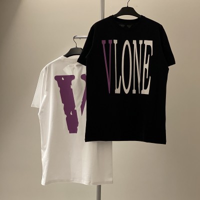 Vlone Pop Tee Purple Logo Tee T-Shirt