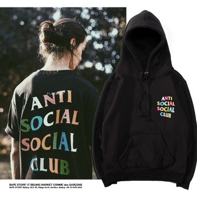 ASSC Anti Social Social Club Colorful Logo Hoodie