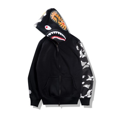 BAPE Shark Luminous Camo Zipper Hoodie Jacket