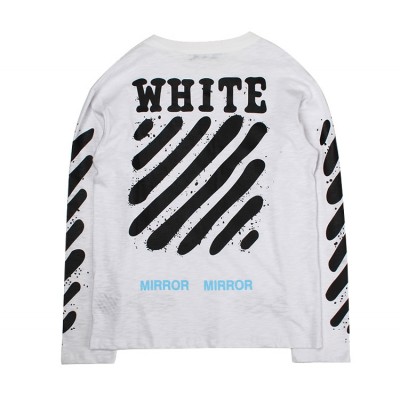 A+ Quality OFF-WHITE Diagonal Spray Long Sleeve Shirt